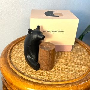 NWB West Elm Bear Salt and Pepper Shaker Gift
